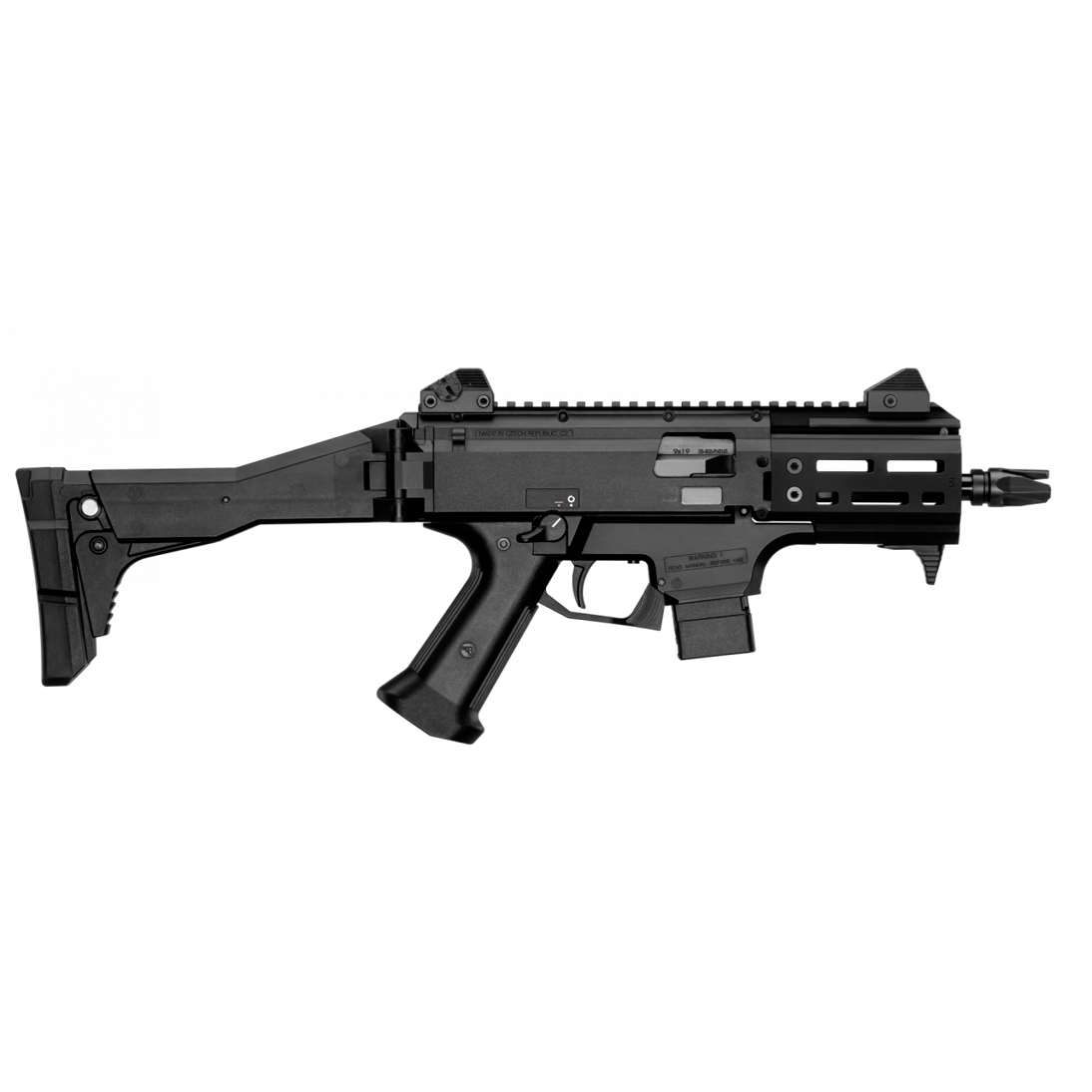 Halbautomat CZ Scorpion EVO 3 S2 Micro, 9mm Para, mit Klapp- und Einschubschaft