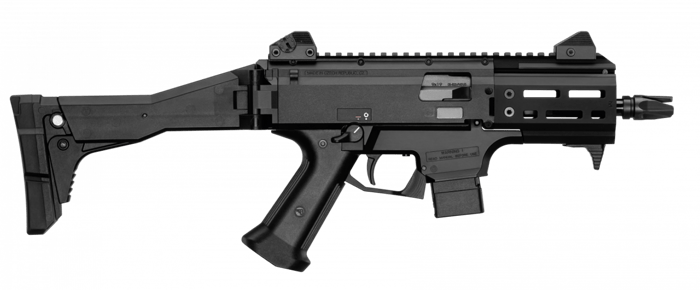 Halbautomat CZ Scorpion EVO 3 S2 Micro, 9mm Para, mit Klapp- und Einschubschaft