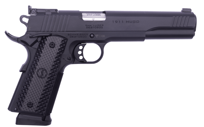 Pistole Schmeisser Hugo 1911 Black Mikrometervisierung 6" 9mm Para