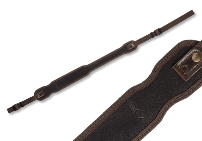 Gewehrriemen CZ leather / rubber - dark