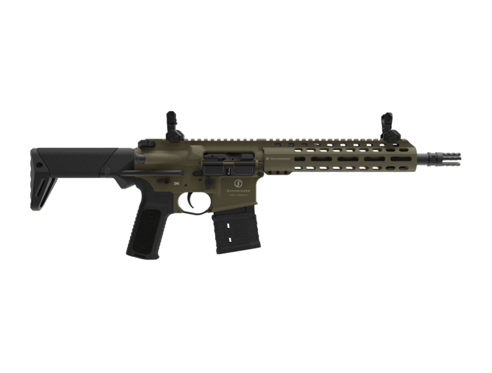 Selbstladebüchse Schmeisser AR15 S4F CSS OD Green 10.5" .223 Rem